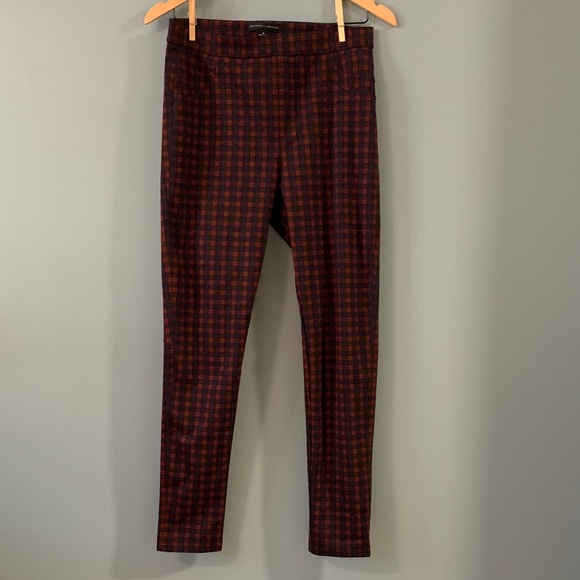 Sanctuary x Anthropologie Pants - 🤍Sanctuary x Anthropologie Skinny Pull on Pant in Red & Navy Plaid